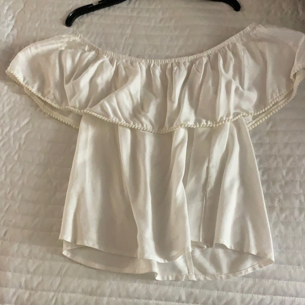 White Off the Shoulder Top